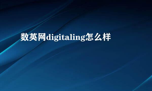 数英网digitaling怎么样