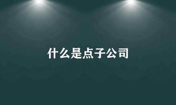 什么是点子公司