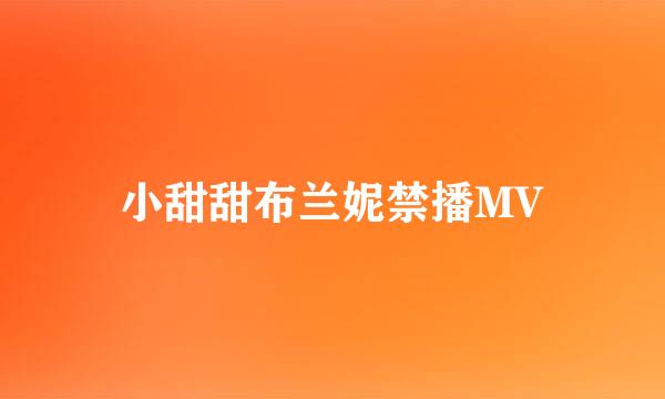 小甜甜布兰妮禁播MV