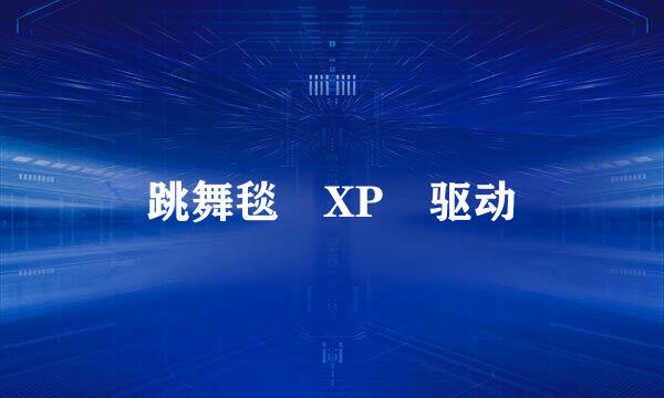 跳舞毯 XP 驱动