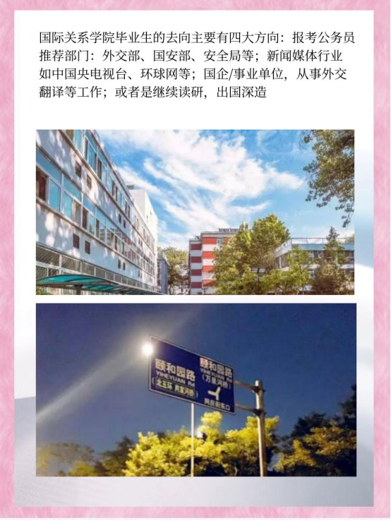 国际关系学院毕业去向