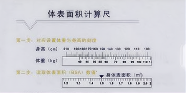 体表面积的计算方法？