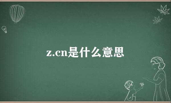 z.cn是什么意思