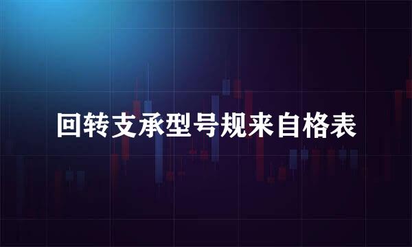 回转支承型号规来自格表