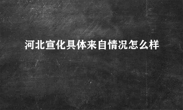 河北宣化具体来自情况怎么样