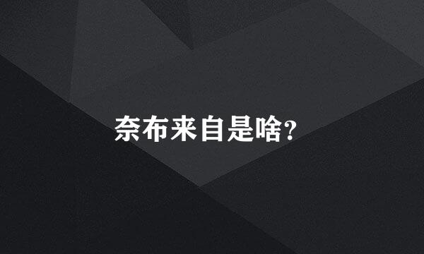 奈布来自是啥？