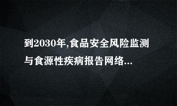 到2030年,食品安全风险监测与食源性疾病报告网络实现（1.5 分）