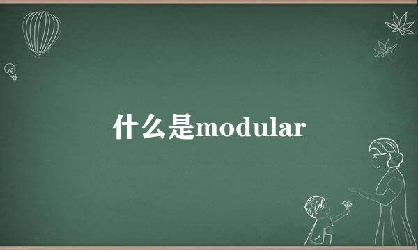 什么是modular