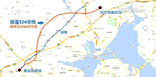 324国道的线路分布