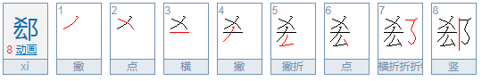 郄字在姓氏怎来自么读？