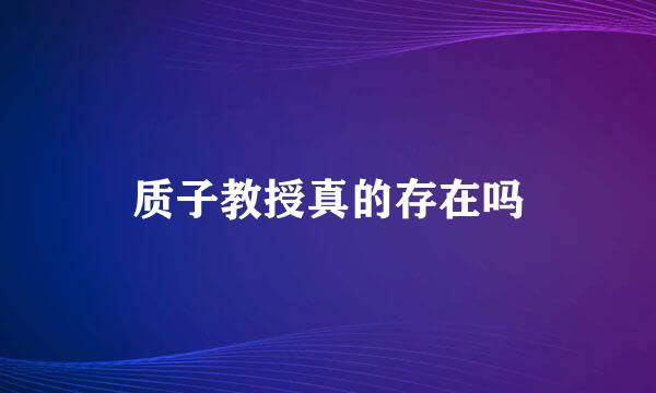 质子教授真的存在吗