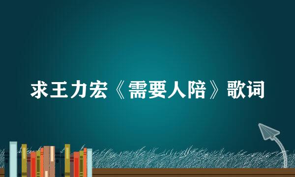 求王力宏《需要人陪》歌词