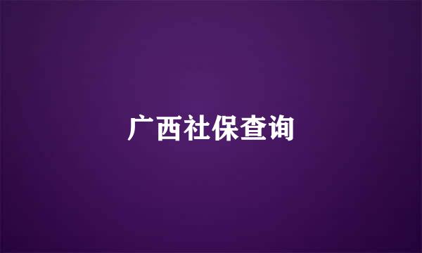 广西社保查询