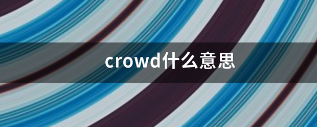 crowd什么意思