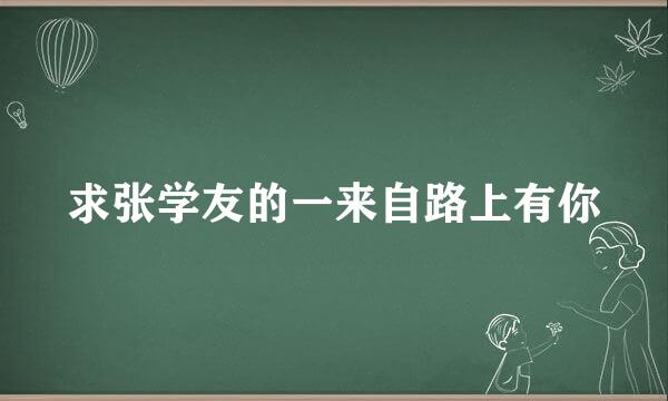 求张学友的一来自路上有你