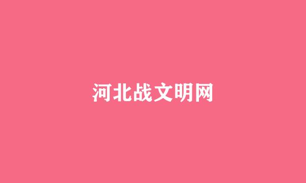 河北战文明网