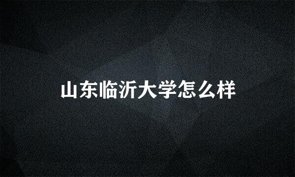 山东临沂大学怎么样