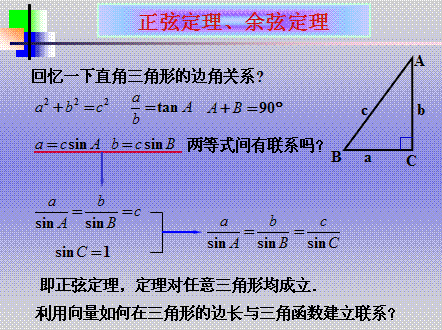 余弦定理公式是什么:)