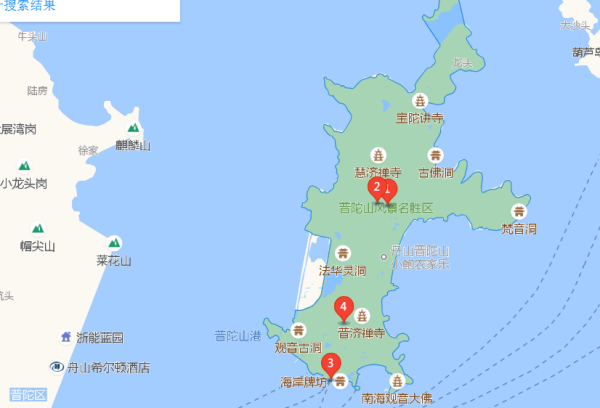 普陀山高清地图