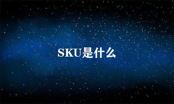 SKU是什么