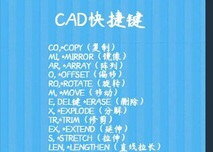 cad阵列快捷键命令