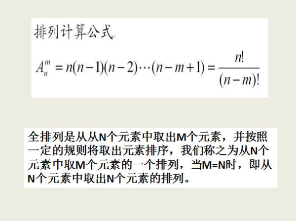 数学的“全排列”是什么意思？