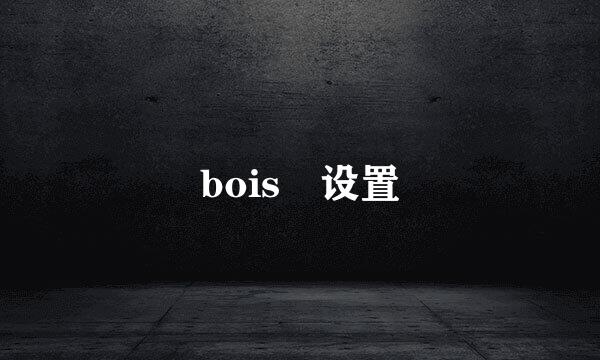 bois 设置