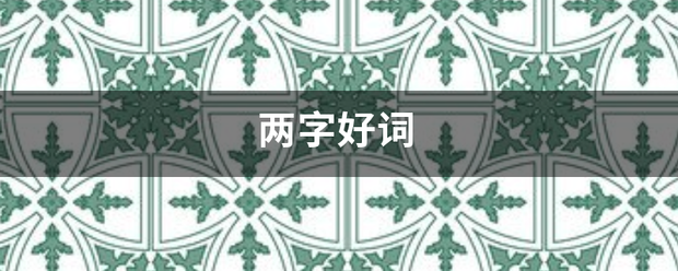 两字好词