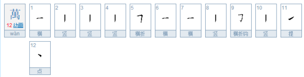 万字繁体字到底多少笔画哪个正确