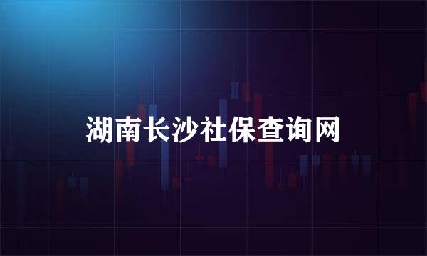 湖南长沙社保查询网