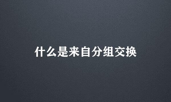 什么是来自分组交换