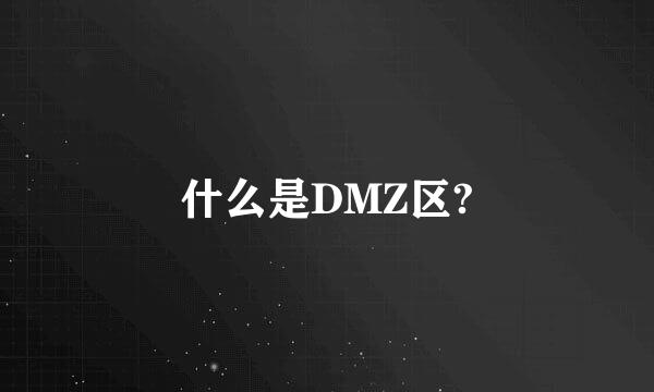 什么是DMZ区?