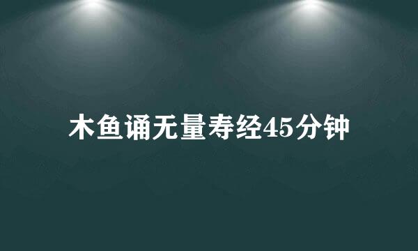 木鱼诵无量寿经45分钟