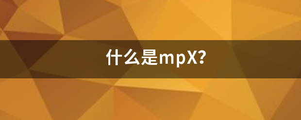 什么是mpX？