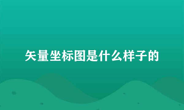 矢量坐标图是什么样子的