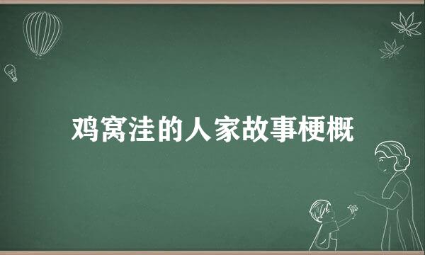 鸡窝洼的人家故事梗概