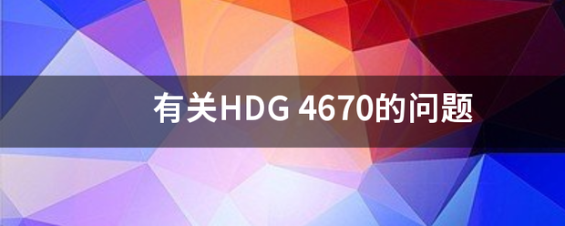 有关HDG