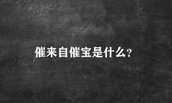 催来自催宝是什么？