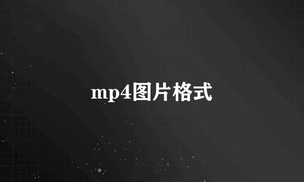 mp4图片格式