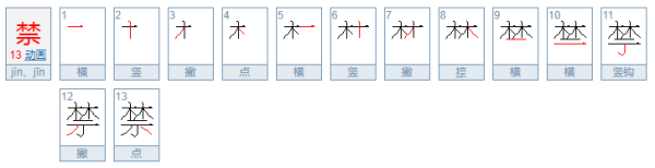 禁的读音是什么？