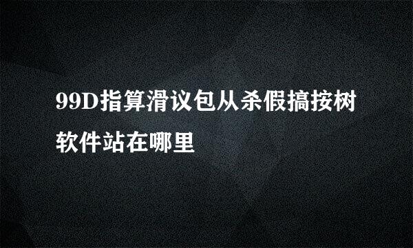 99D指算滑议包从杀假搞按树软件站在哪里