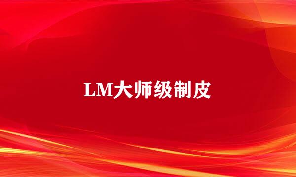 LM大师级制皮