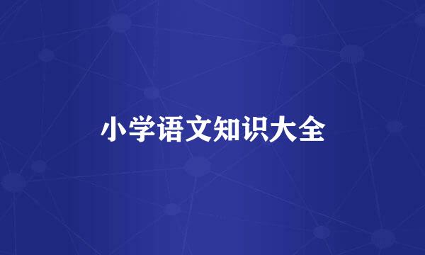 小学语文知识大全