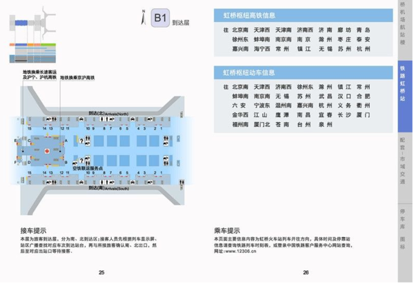 求一张上海虹桥火车站的站内地图