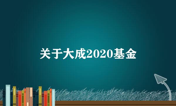 关于大成2020基金