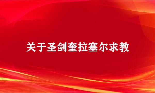 关于圣剑奎拉塞尔求教