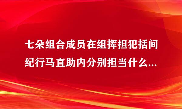 七朵组合成员在组挥担犯括间纪行马直助内分别担当什么?求解答…………