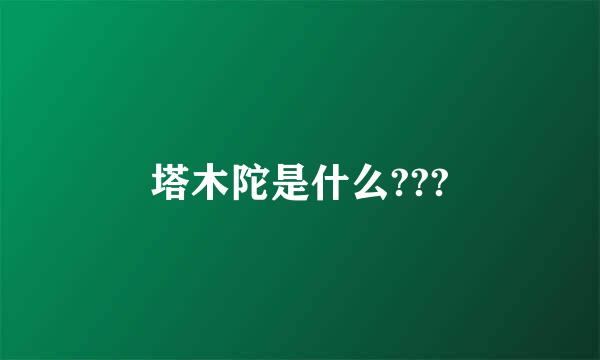 塔木陀是什么???