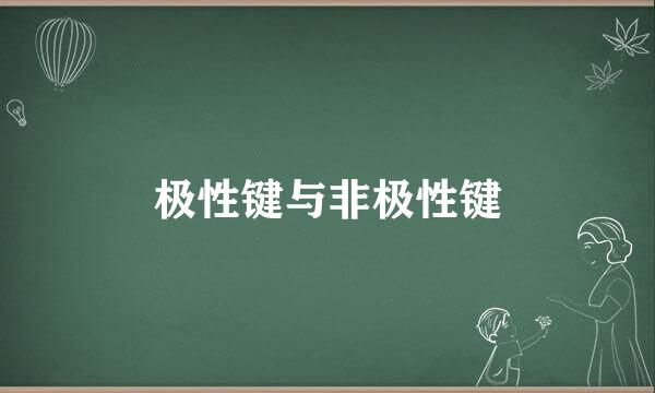 极性键与非极性键