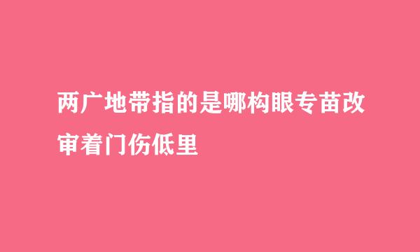 两广地带指的是哪构眼专苗改审着门伤低里